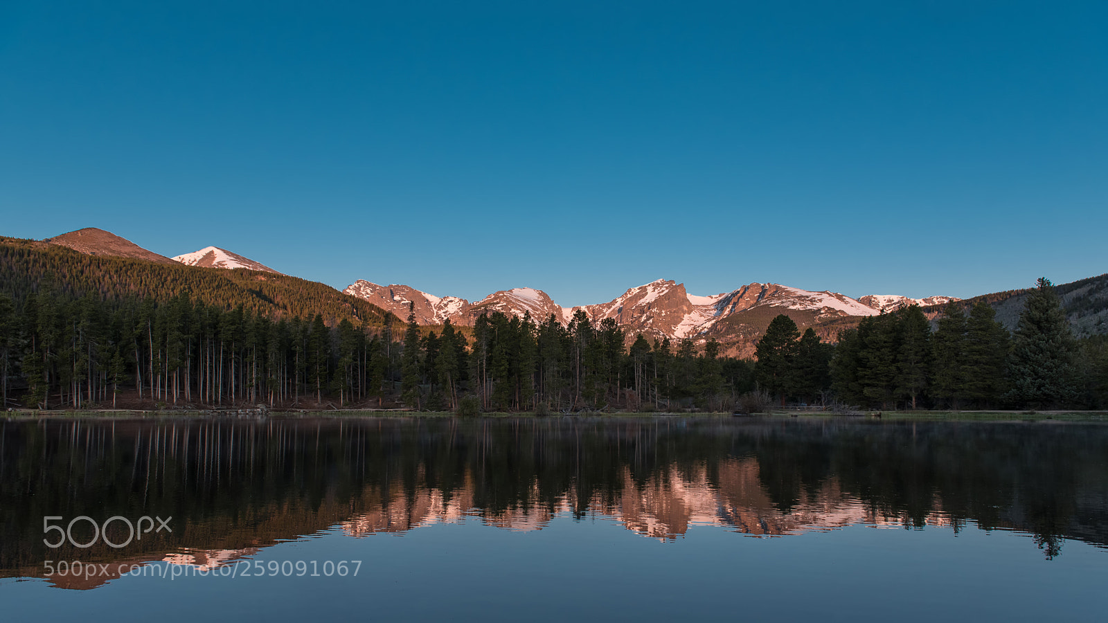 Nikon D750 sample photo. Sunrise at sprague lake photography