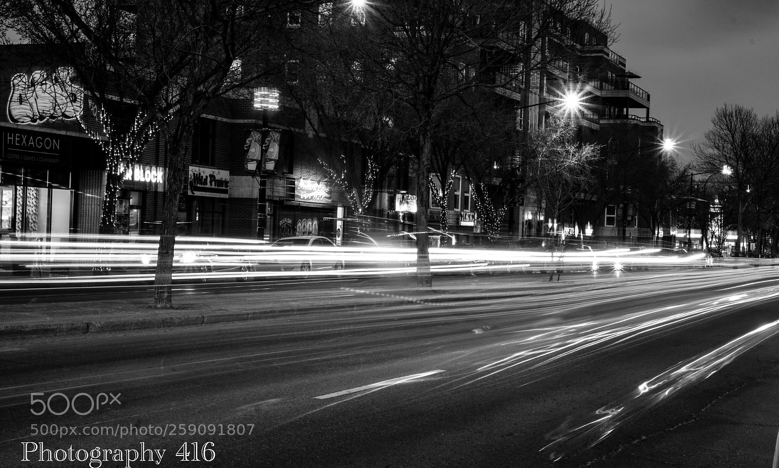 Sony a6000 sample photo. Black & white, friday night photography