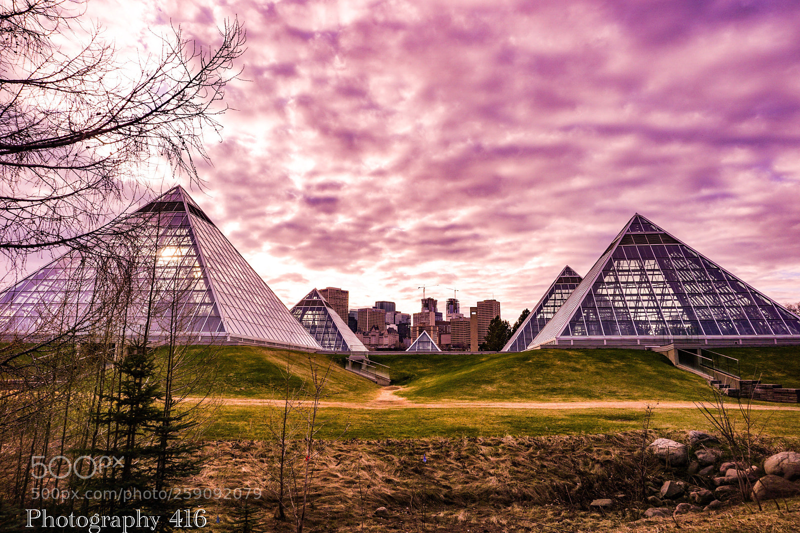Sony a6000 sample photo. Muttart pyramids  photography