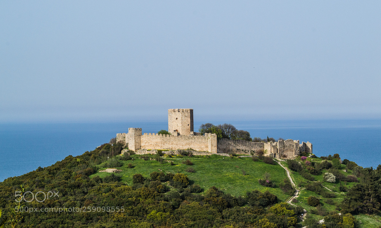 Nikon D3100 sample photo. Platamonas castle photography
