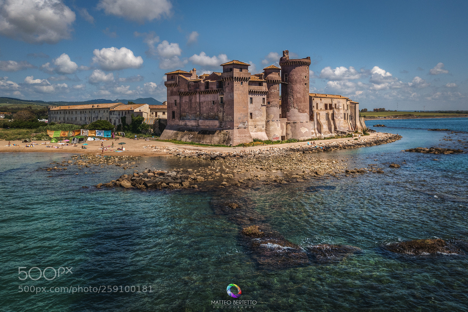 DJI FC220 sample photo. Castello di santa severa photography