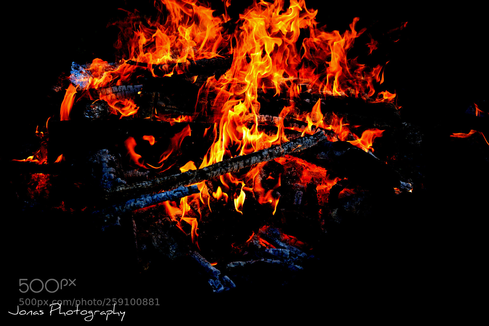 Nikon D5300 sample photo. Fire in the night photography