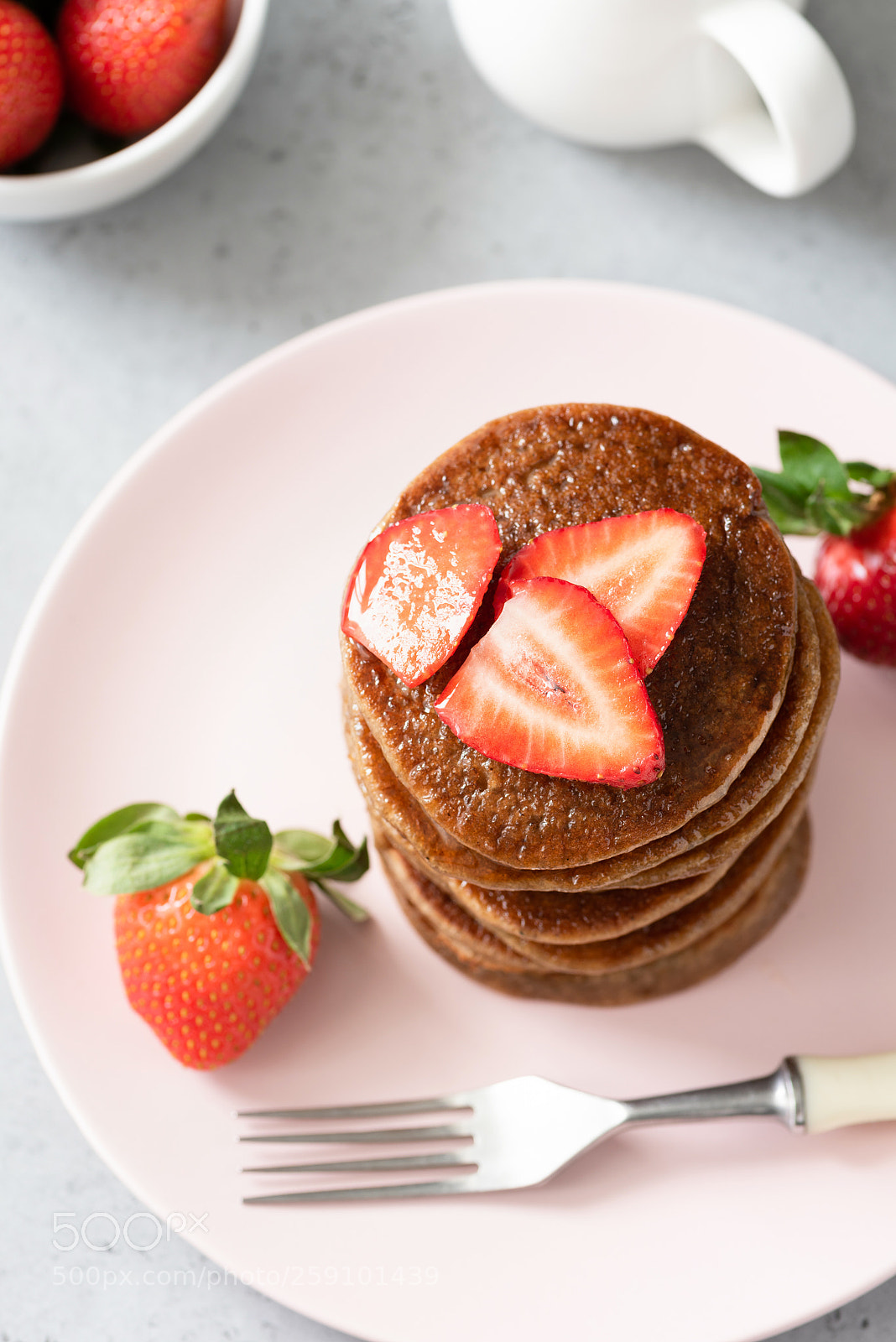 Nikon D810 sample photo. Gluten free buckwheat pancakes photography