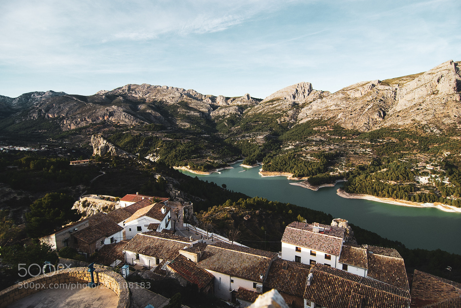 Pentax K10D sample photo. Castell de guadalest photography