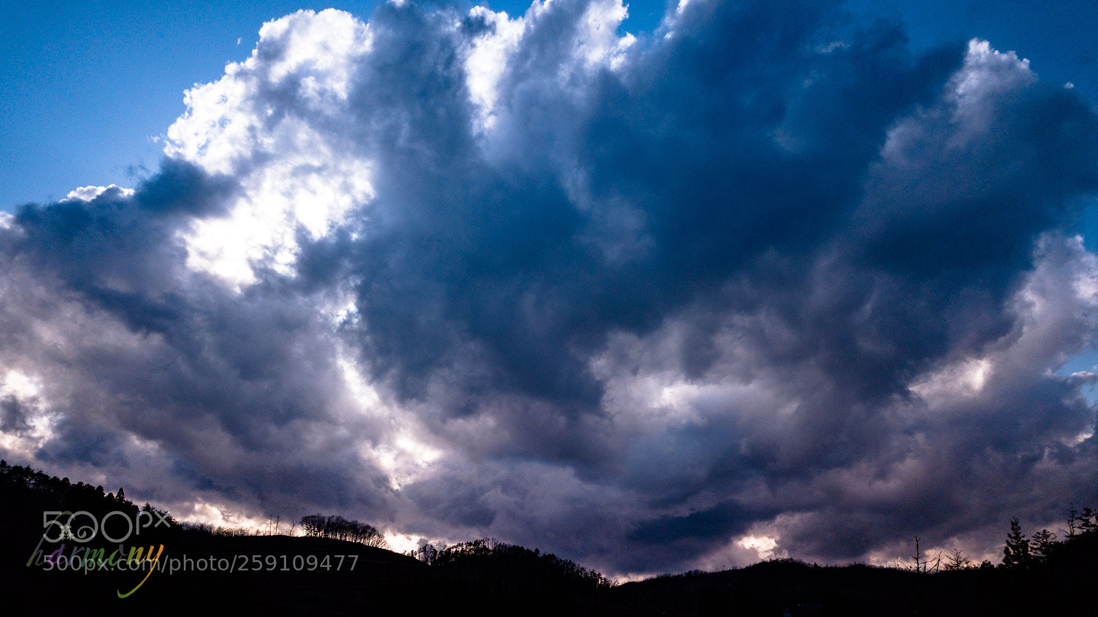 DJI FC220 sample photo. Cloud over the hill photography