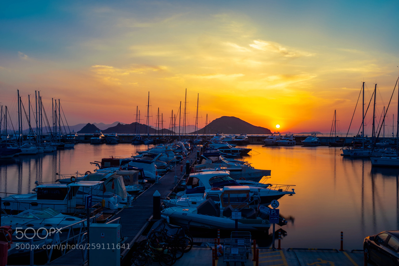 Fujifilm X100F sample photo. Sunset in bodrum photography
