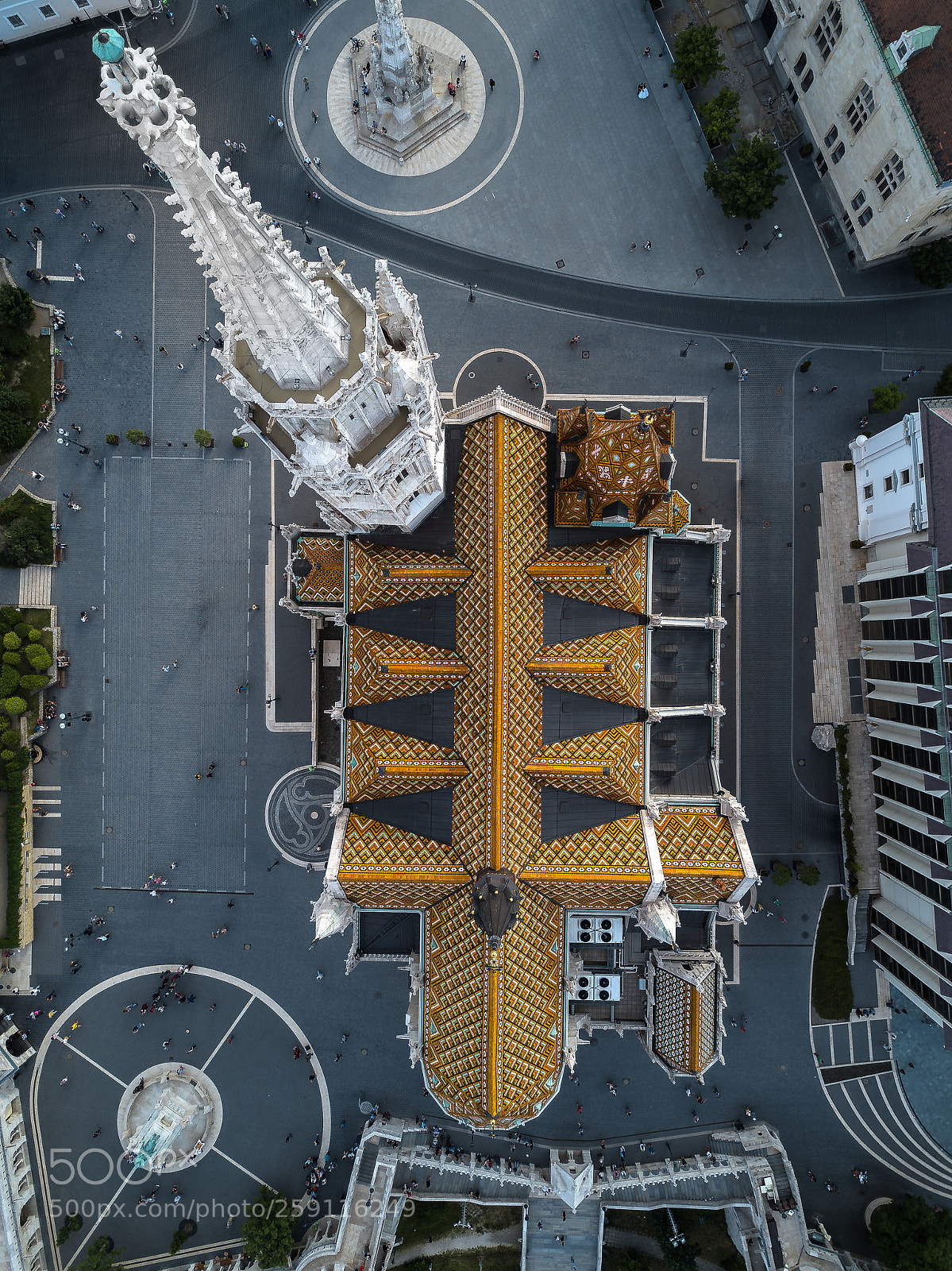 DJI FC220 sample photo. Matthias church photography