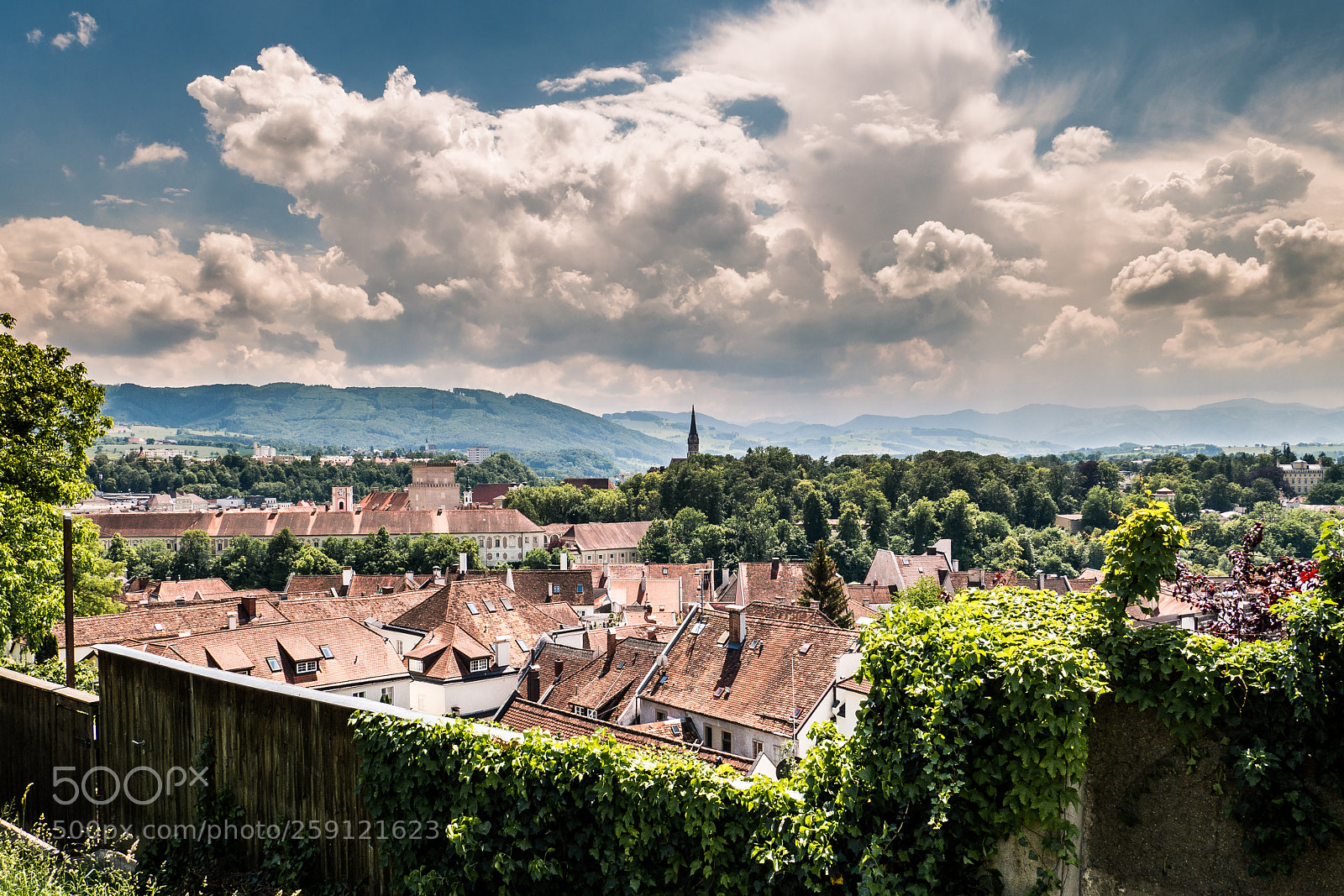 Olympus OM-D E-M10 sample photo. The roofs of steyr photography