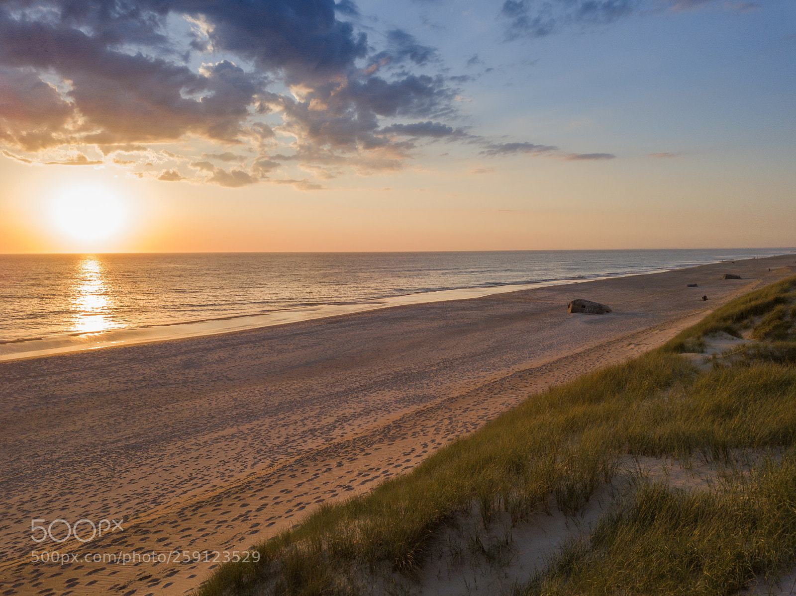 DJI FC220 sample photo. Sunset in north-westdenmark photography
