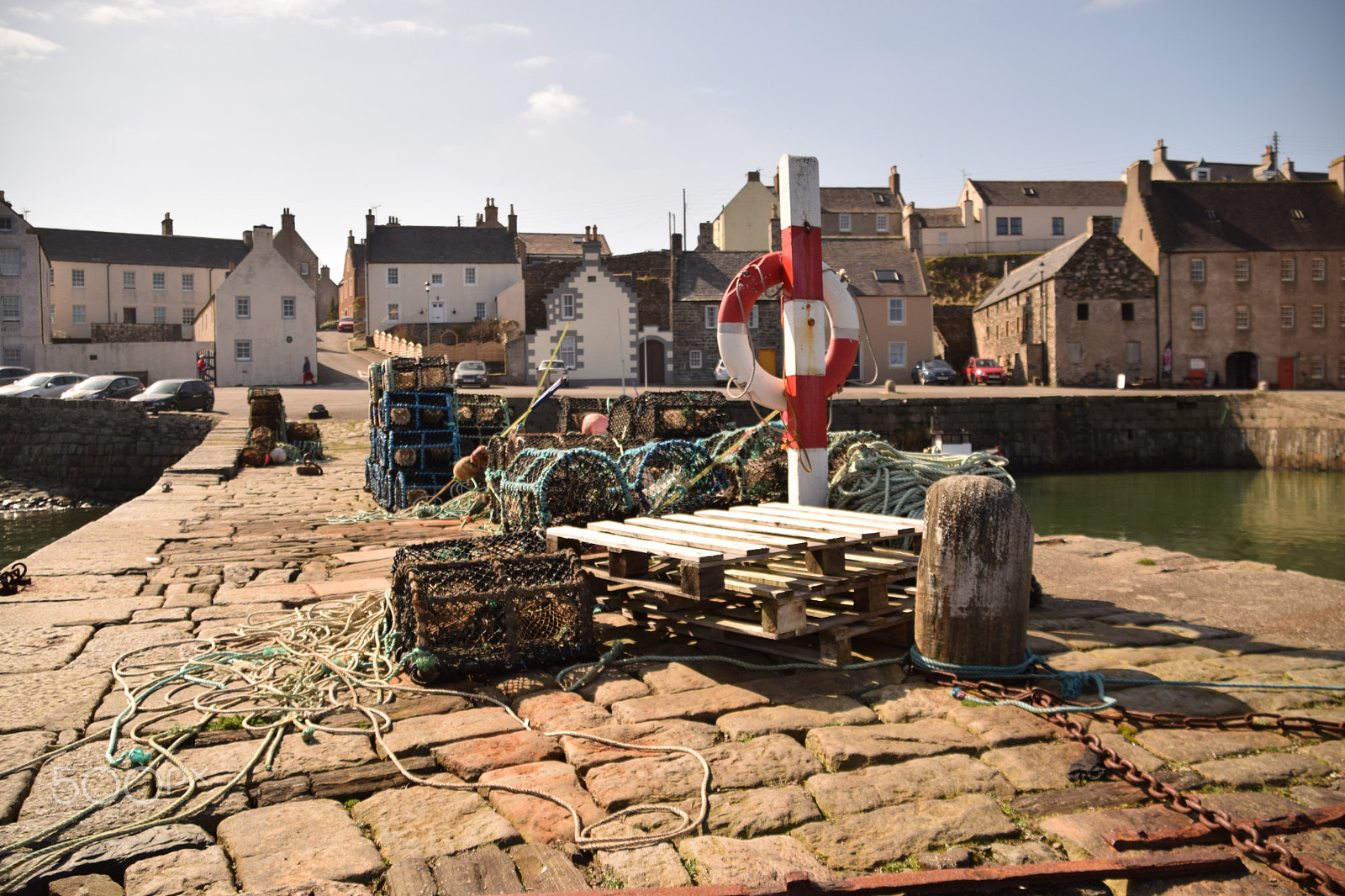 Nikon D5300 sample photo. Creels no.4, portsoy harbour photography