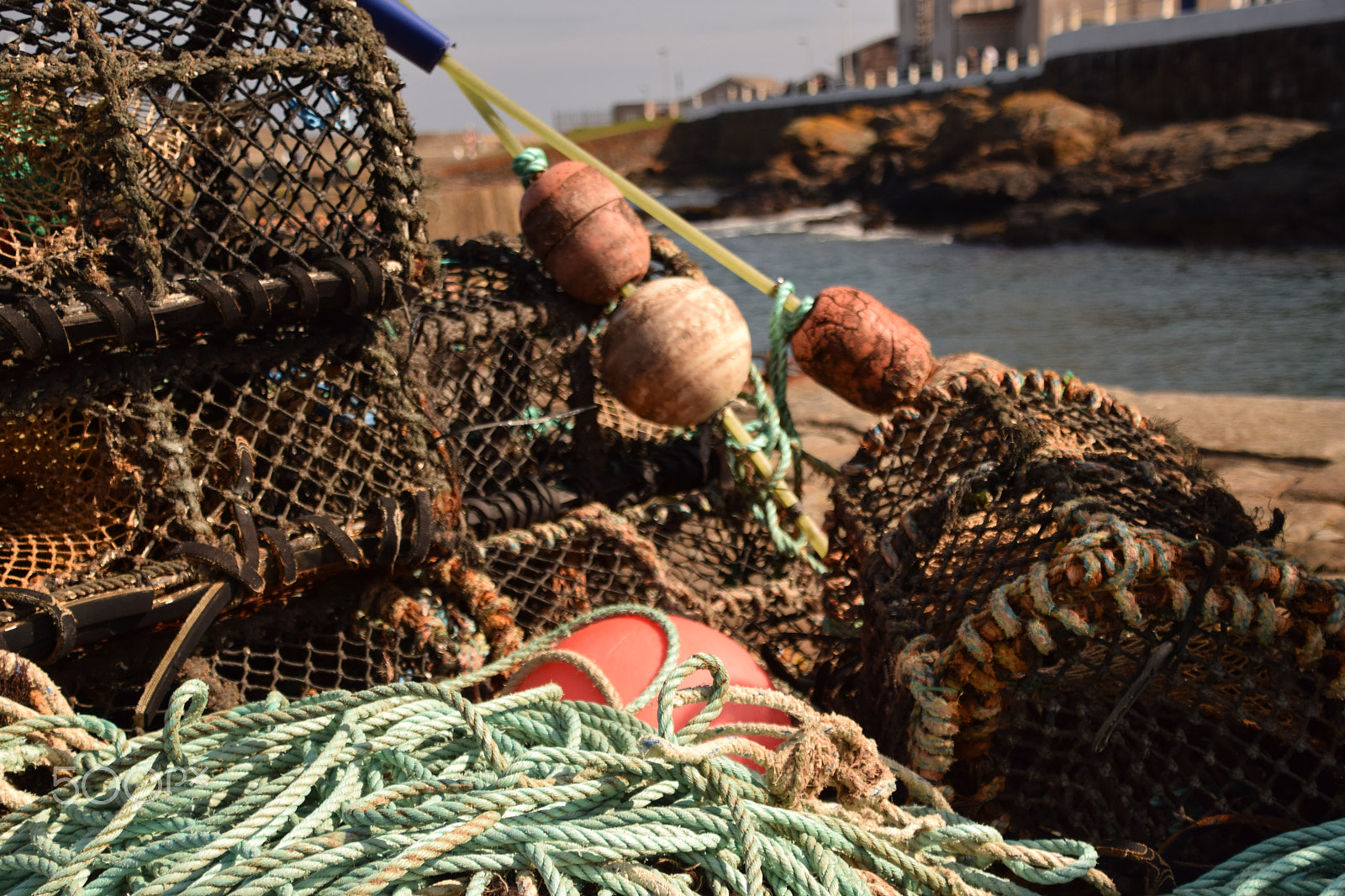 Nikon D5300 sample photo. Creels no.5, portsoy harbour photography