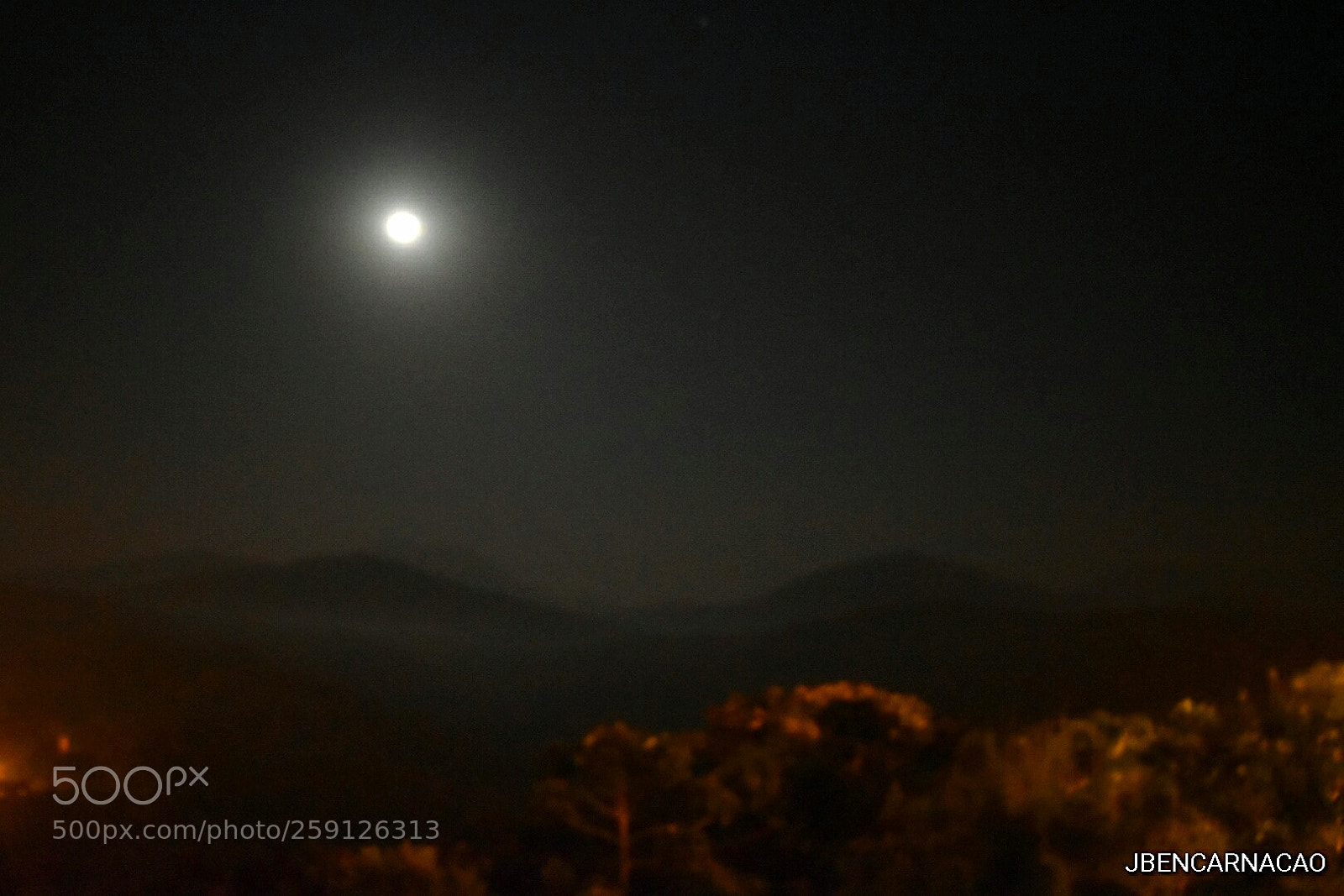 Nikon D5600 sample photo. Cold night with moon photography
