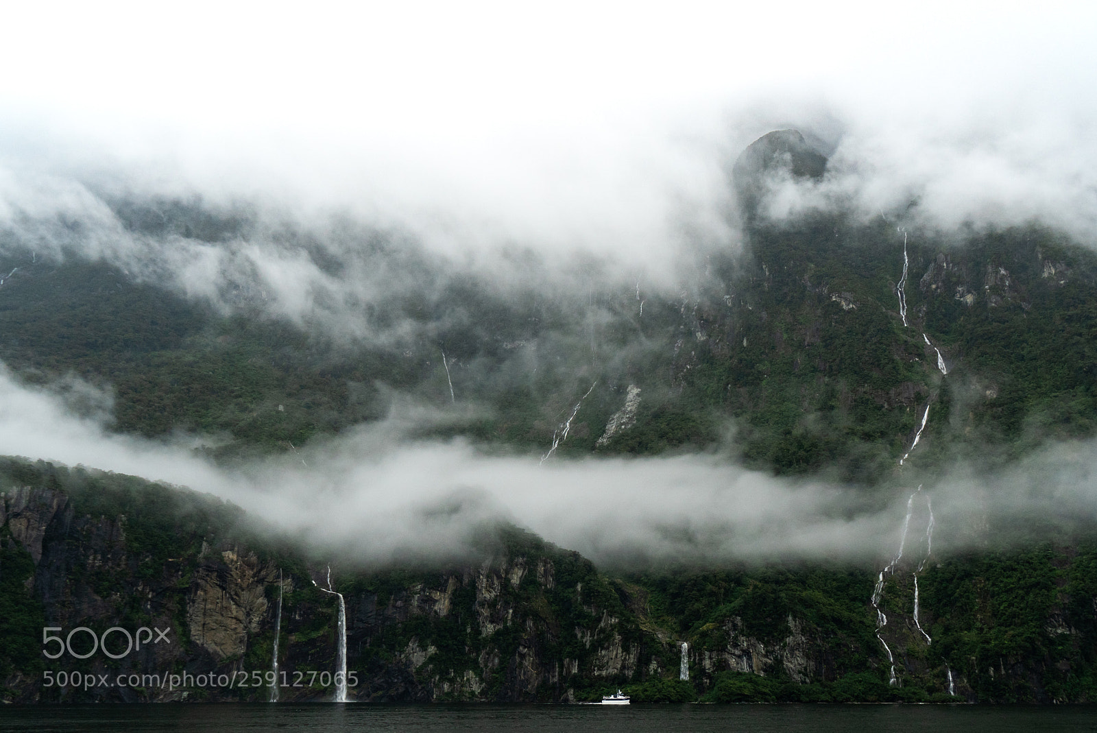 Sony a6500 sample photo. Cloudy milford sound photography
