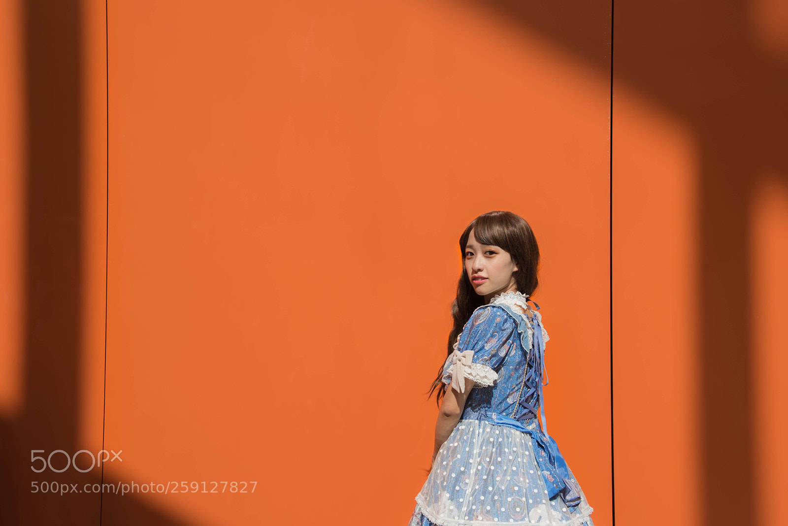 Nikon D750 sample photo. Girl in orange girl photography