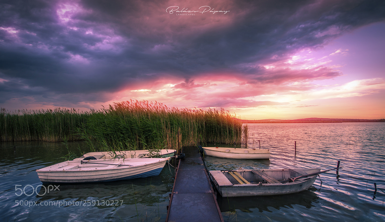 Nikon D3200 sample photo. Sunset boats photography