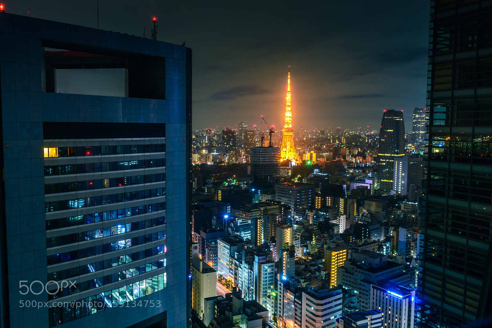 Nikon D7100 sample photo. Tokio tower night time photography