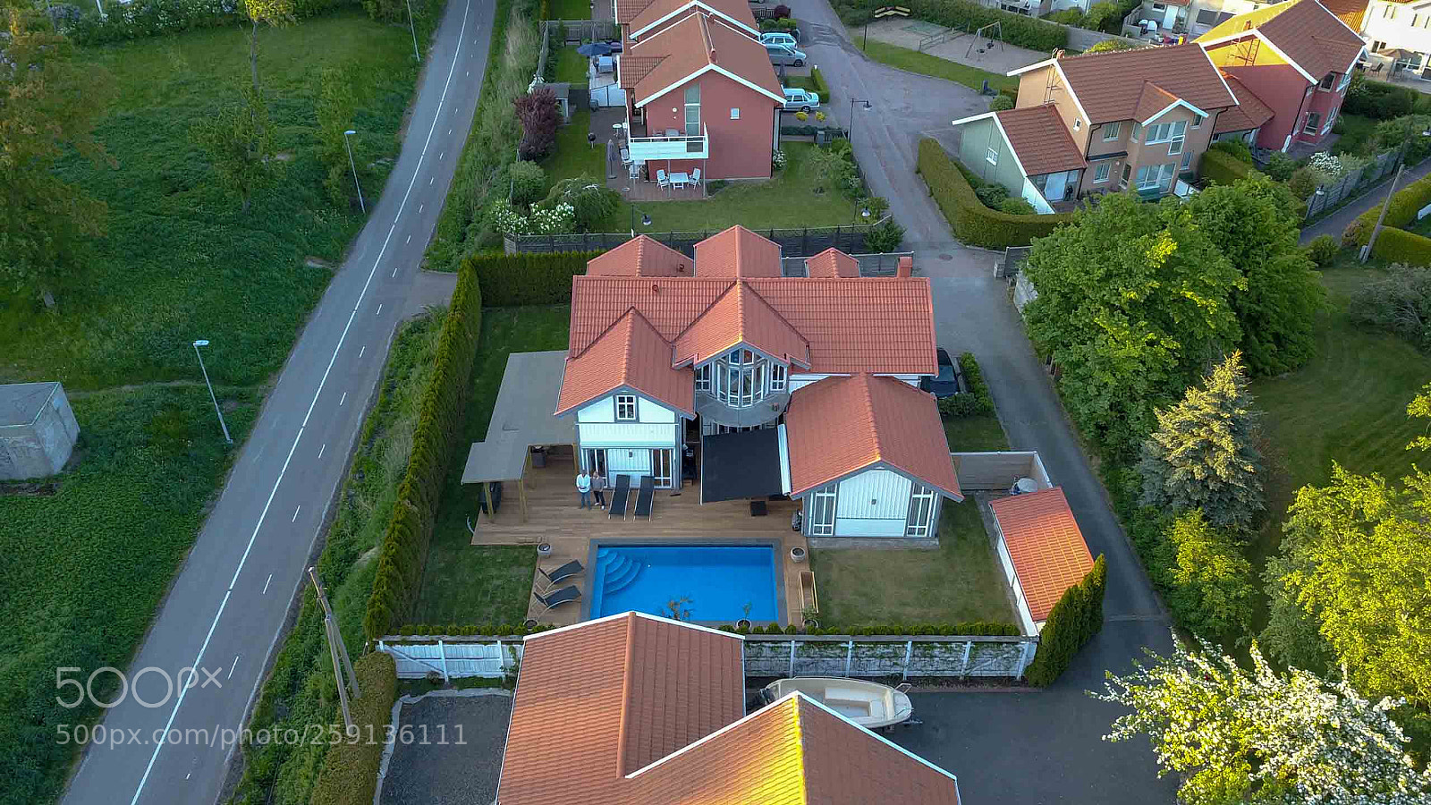 DJI FC220 sample photo. Swedish house photography