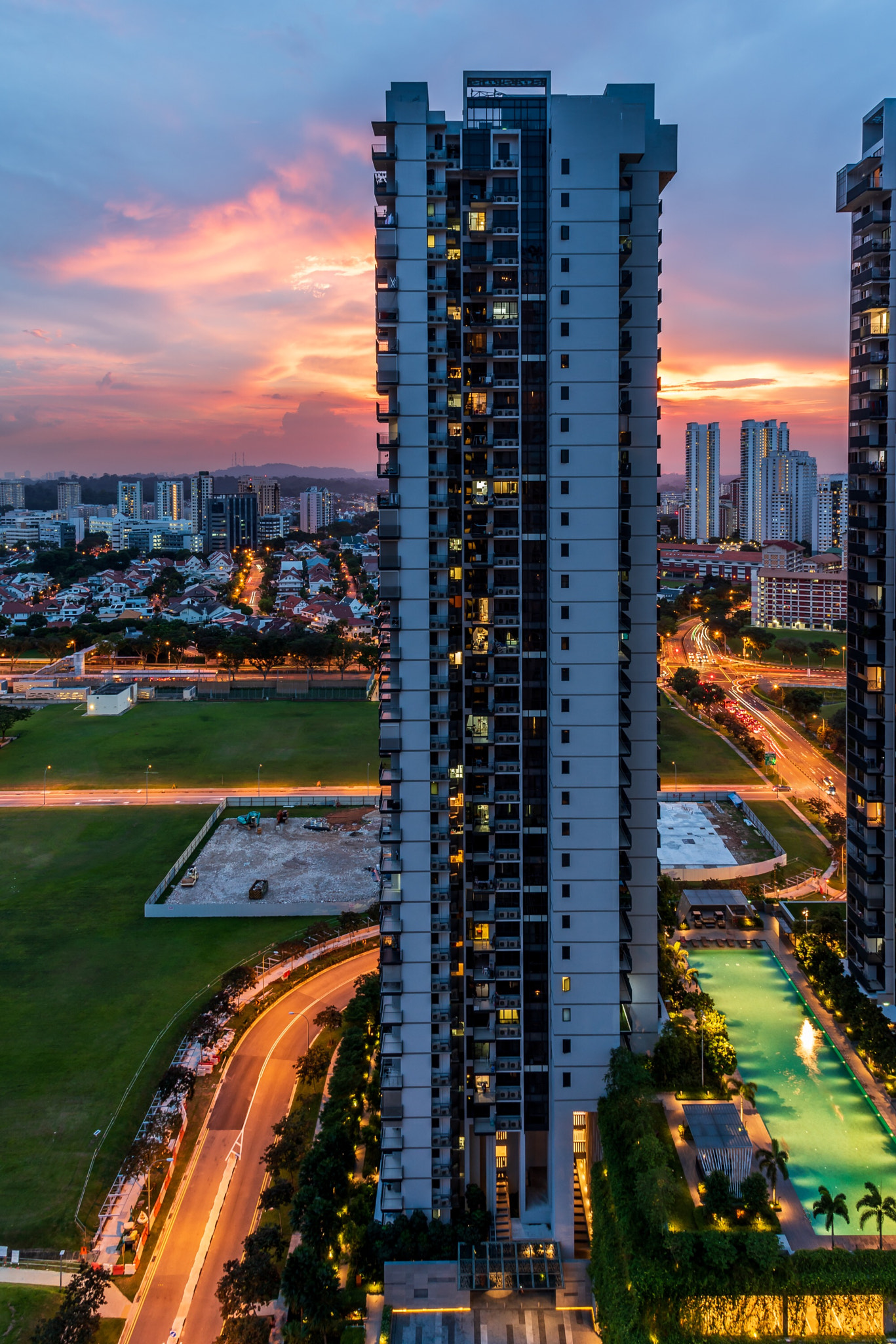 Sunset view in Bishan