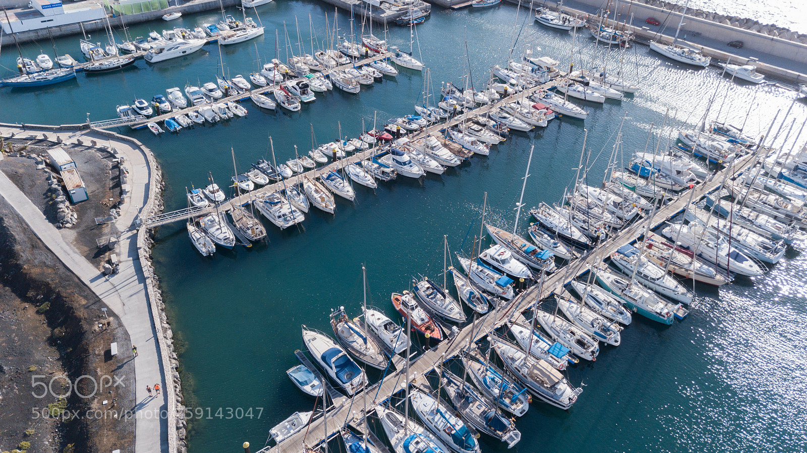 DJI FC220 sample photo. Aerial view of harbor photography