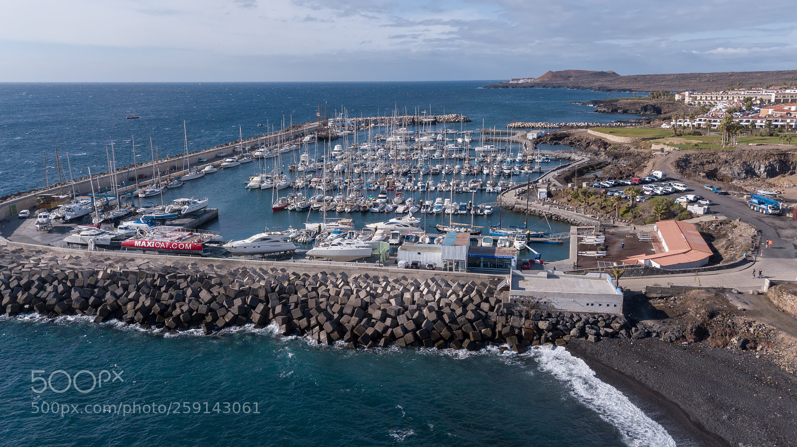 DJI FC220 sample photo. Aerial view of harbor photography