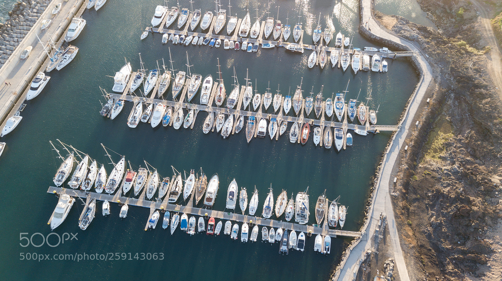 DJI FC220 sample photo. Aerial view of harbor photography
