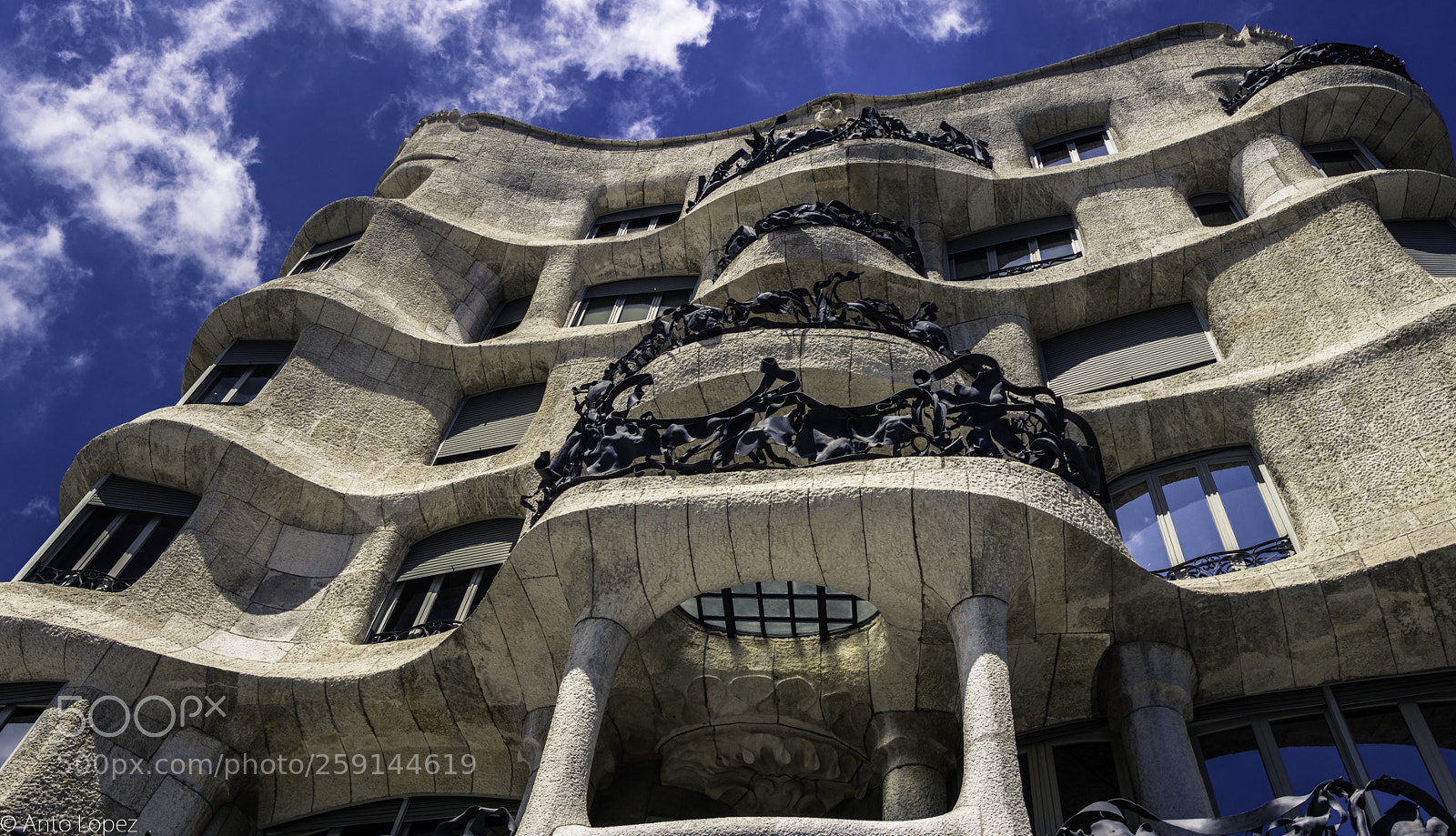 Nikon D7100 sample photo. La pedrera panorama photography