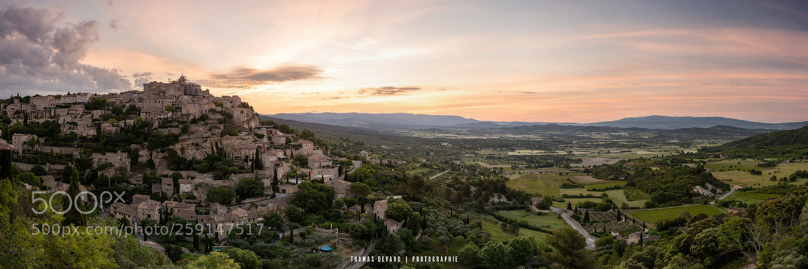 Nikon D810 sample photo. Panoramique de gordes au photography