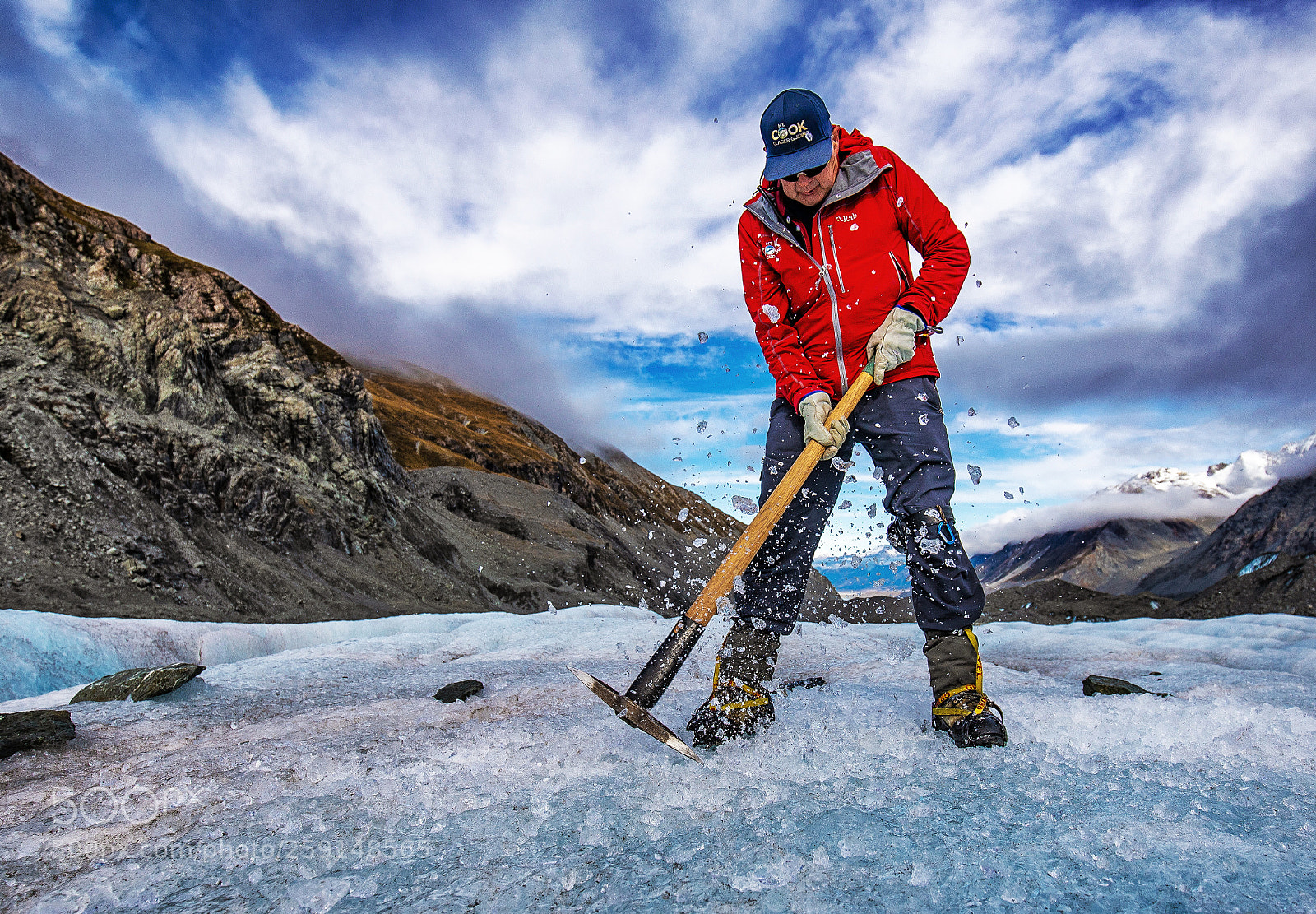 Canon EOS 5D Mark IV sample photo. Glacier guide @ tasman glacier photography