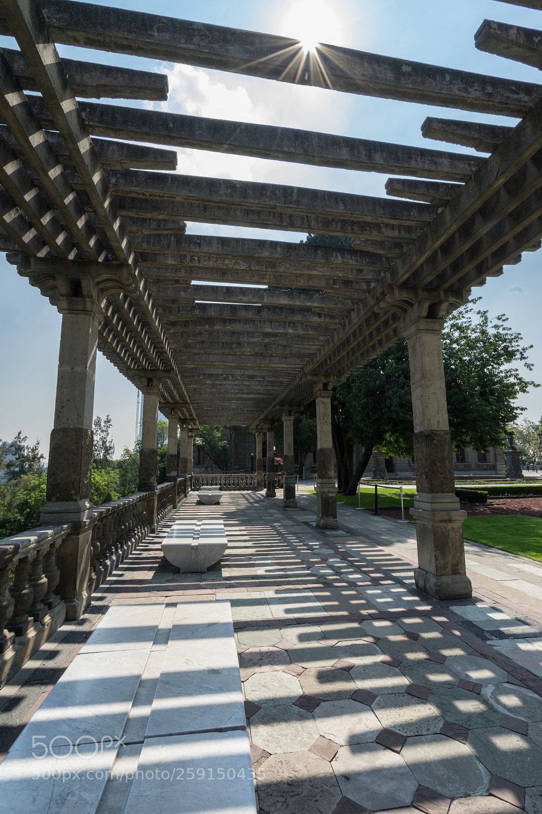 Sony a7 II sample photo. Shades at chapultepec castle photography