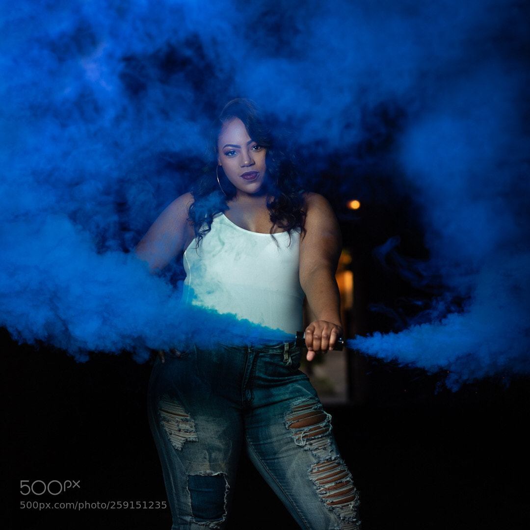 Nikon D750 sample photo. Color smoke photography