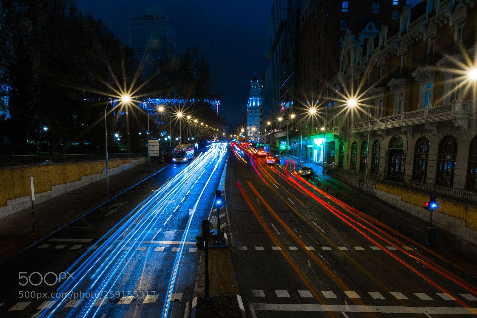 Nikon D5500 sample photo. Night traffic photography