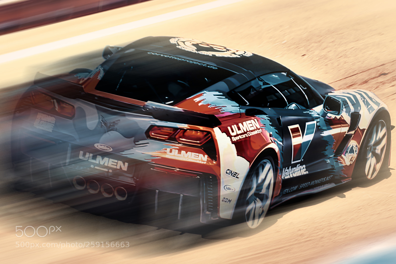 Sony a7R III sample photo. Corvette retro tt circuit photography