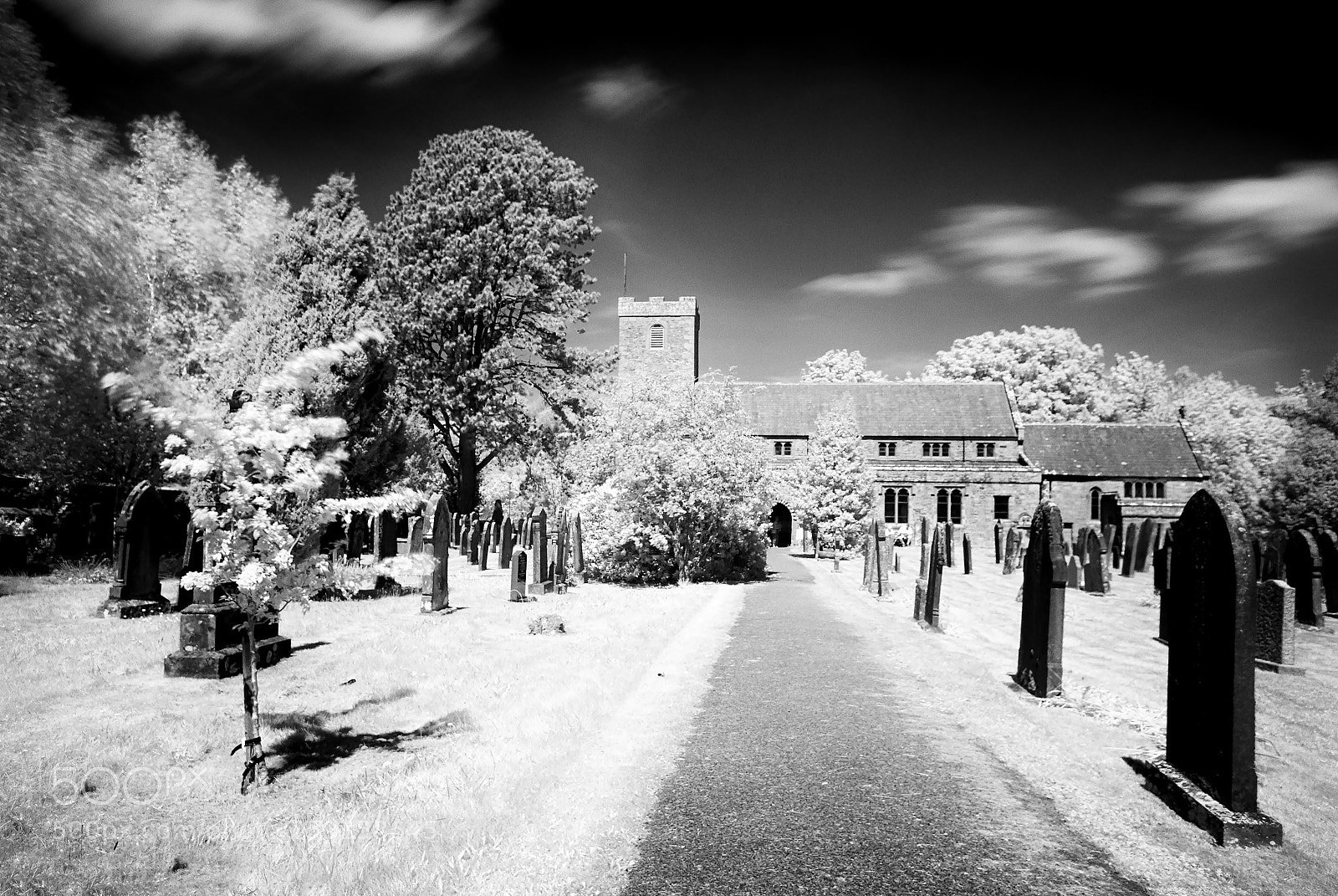 Nikon D200 sample photo. St kentigans church infared 720 photography