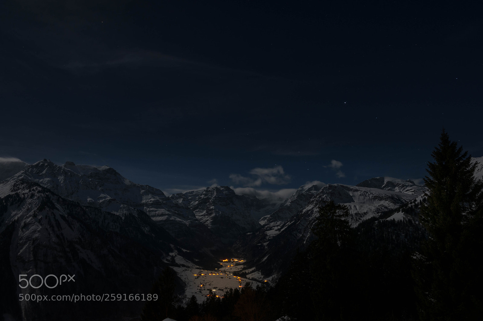 Nikon D7200 sample photo. Linthal bei vollmond photography