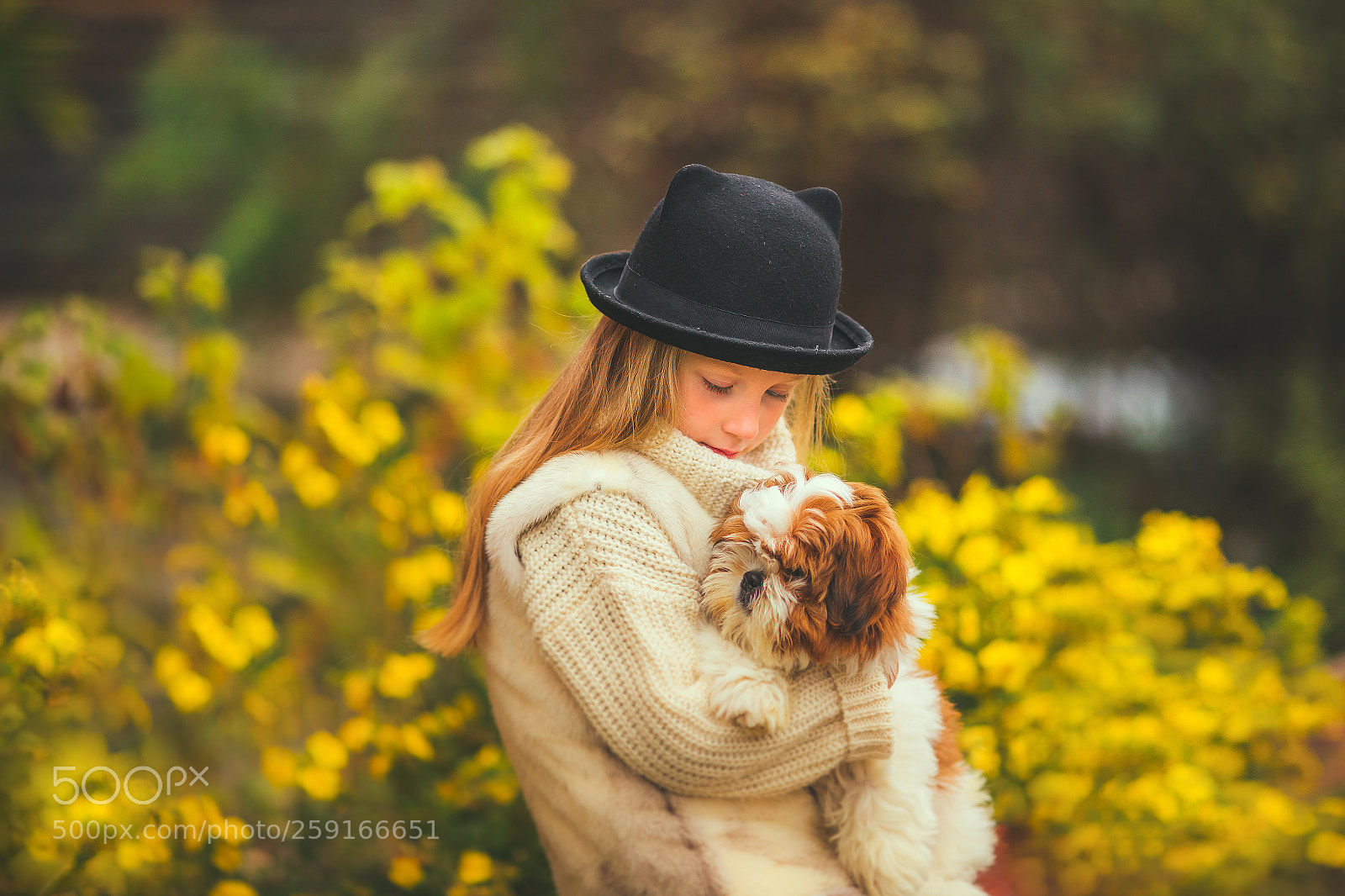 Canon EOS 6D sample photo. Little girl with puppy photography