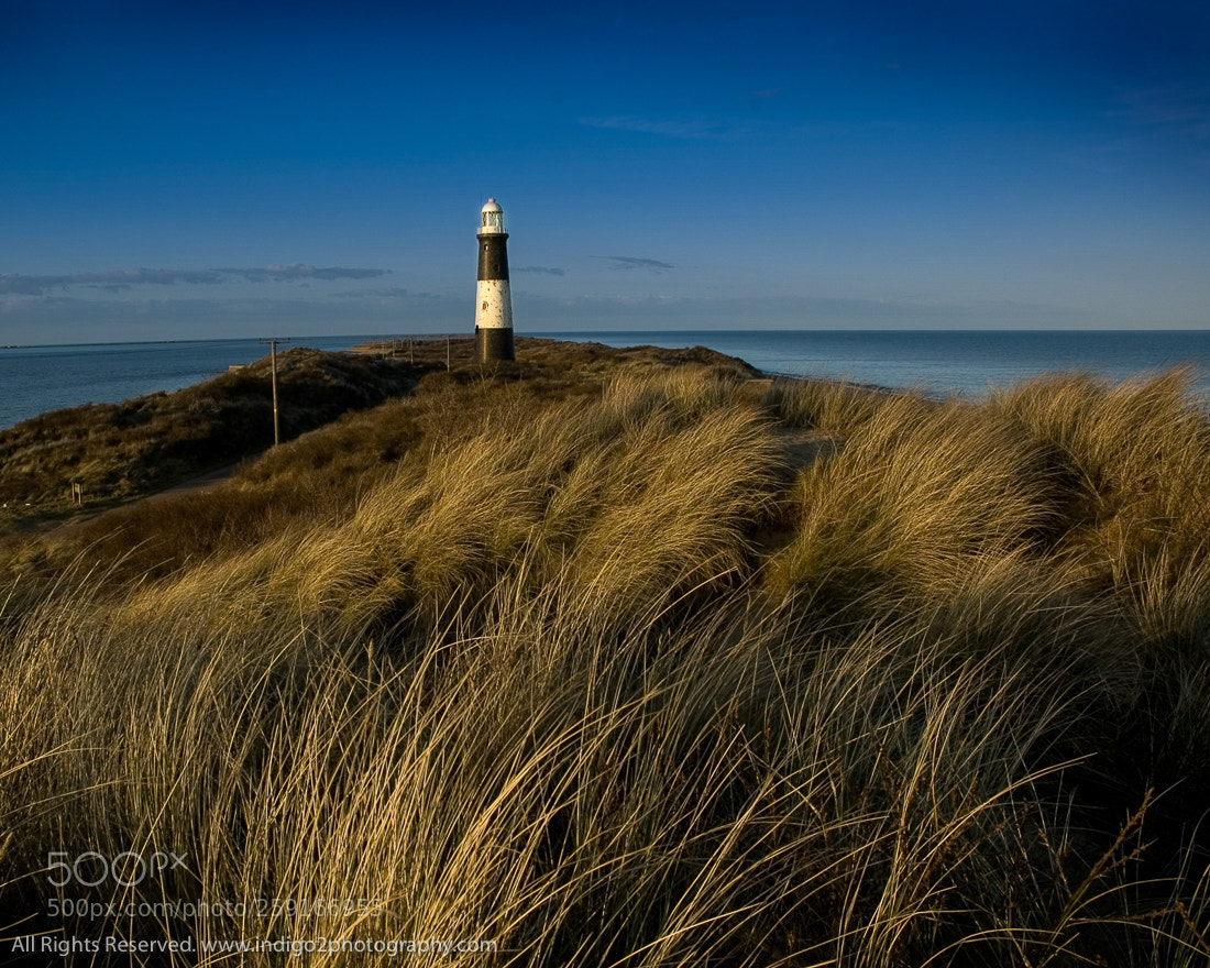 Nikon D70 sample photo. Spurn point lighthouse photography