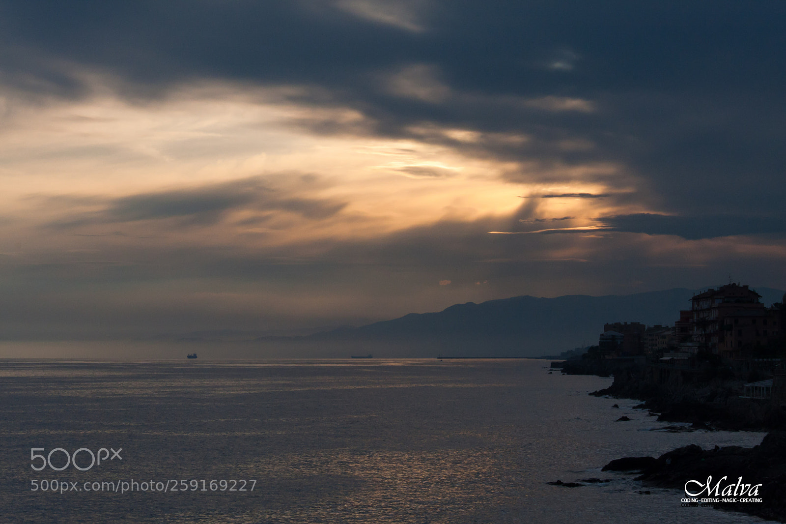 Canon EOS 40D sample photo. Tramonto a nervi photography