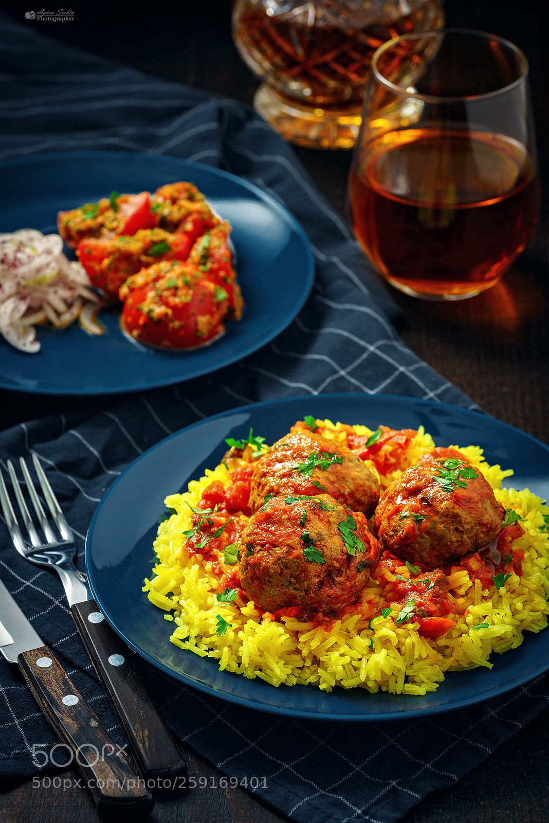 Sony a7R II sample photo. Meatballs with rice photography