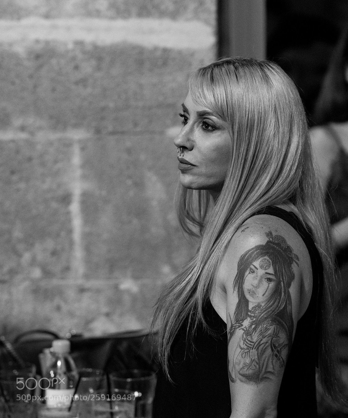 Sony a7R II sample photo. Tattoo girl photography