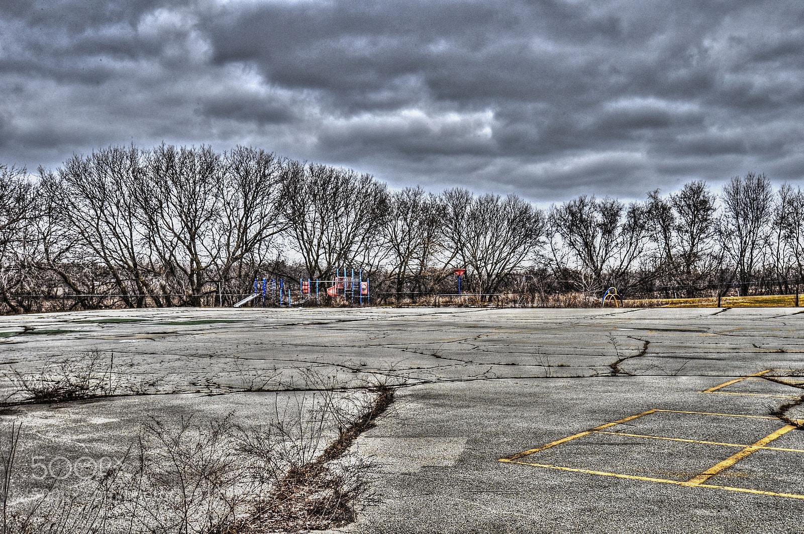 Nikon D5000 sample photo. Abandoned playground photography