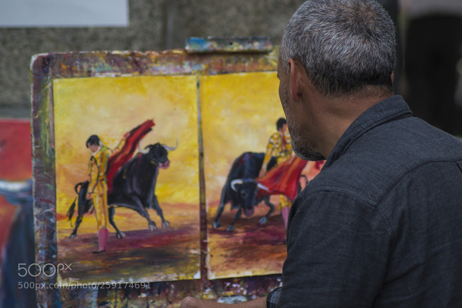 Nikon D3100 sample photo. Paint and olé photography