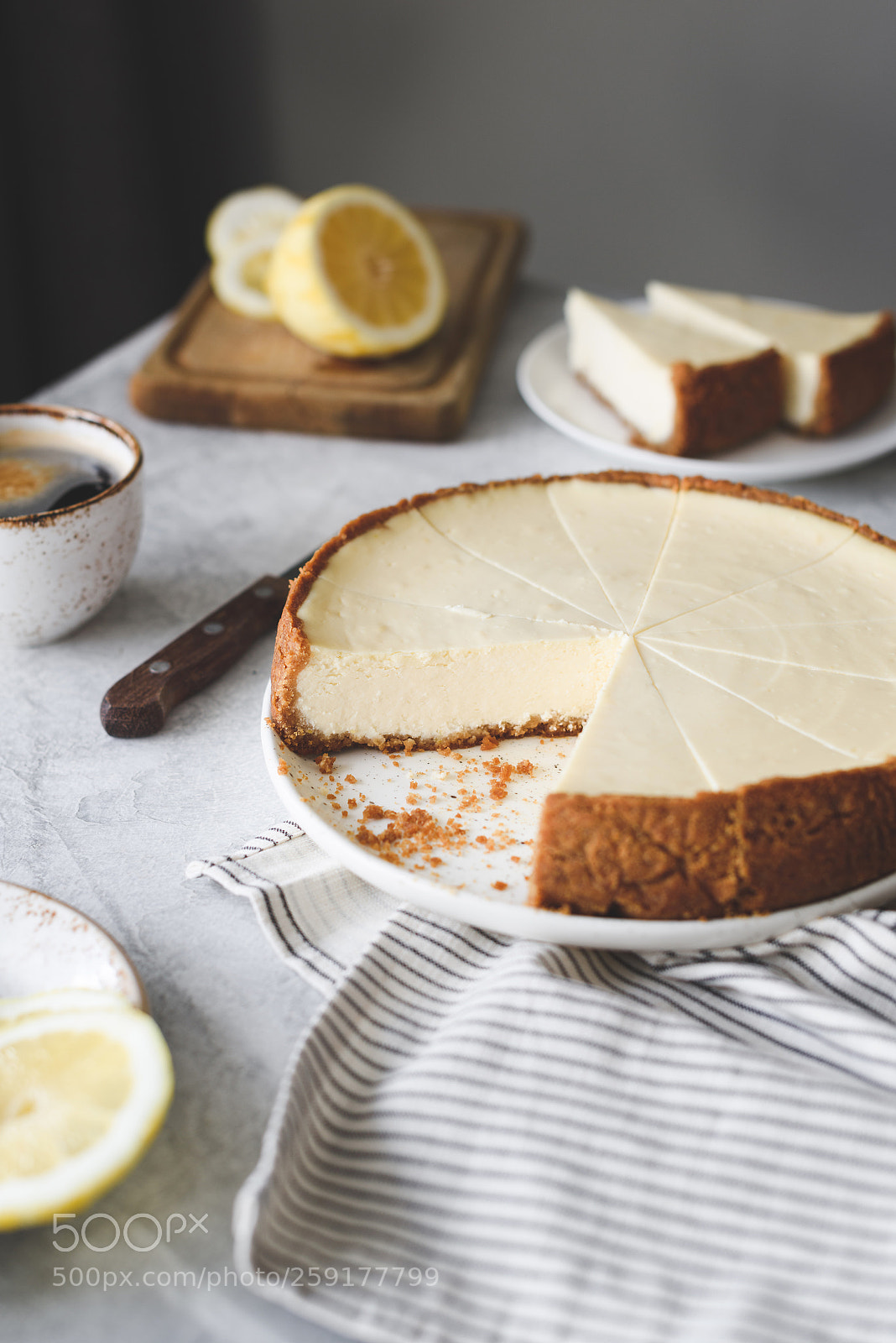 Nikon D810 sample photo. Lemon cheesecake on a photography