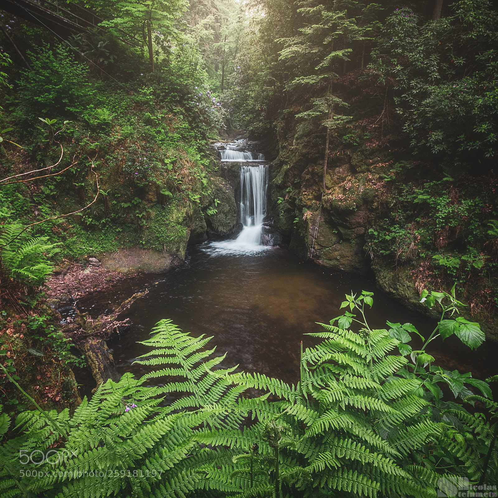 Fujifilm X-T2 sample photo. Geroldsau waterfall photography
