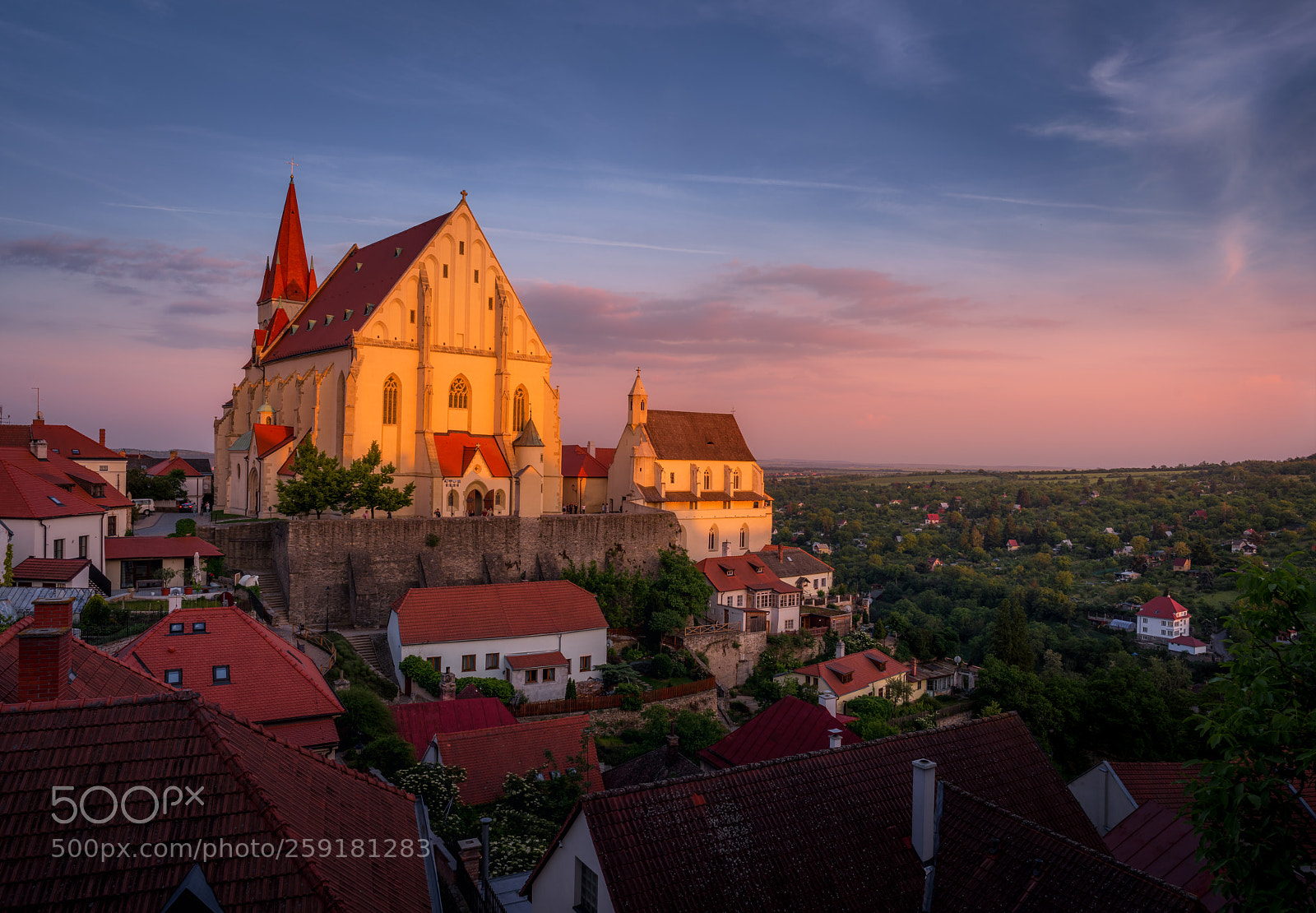Sony a7R III sample photo. Sunset in znojmo photography