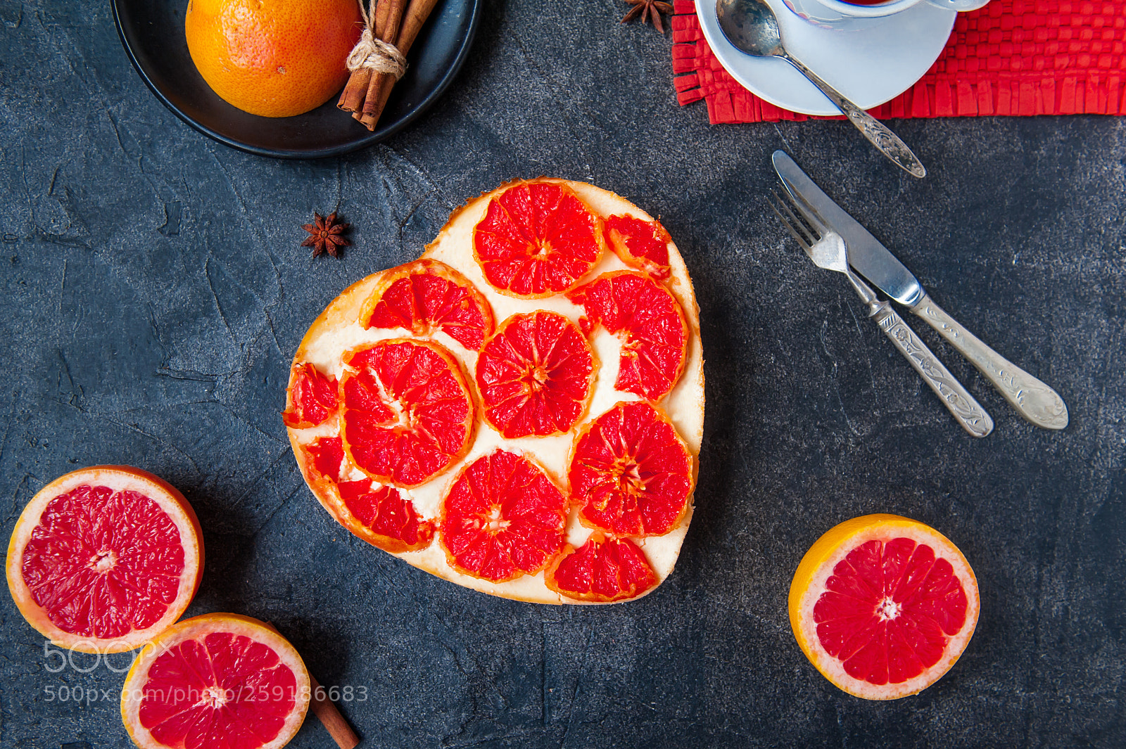 Nikon D700 sample photo. Top view baked cheesecake photography
