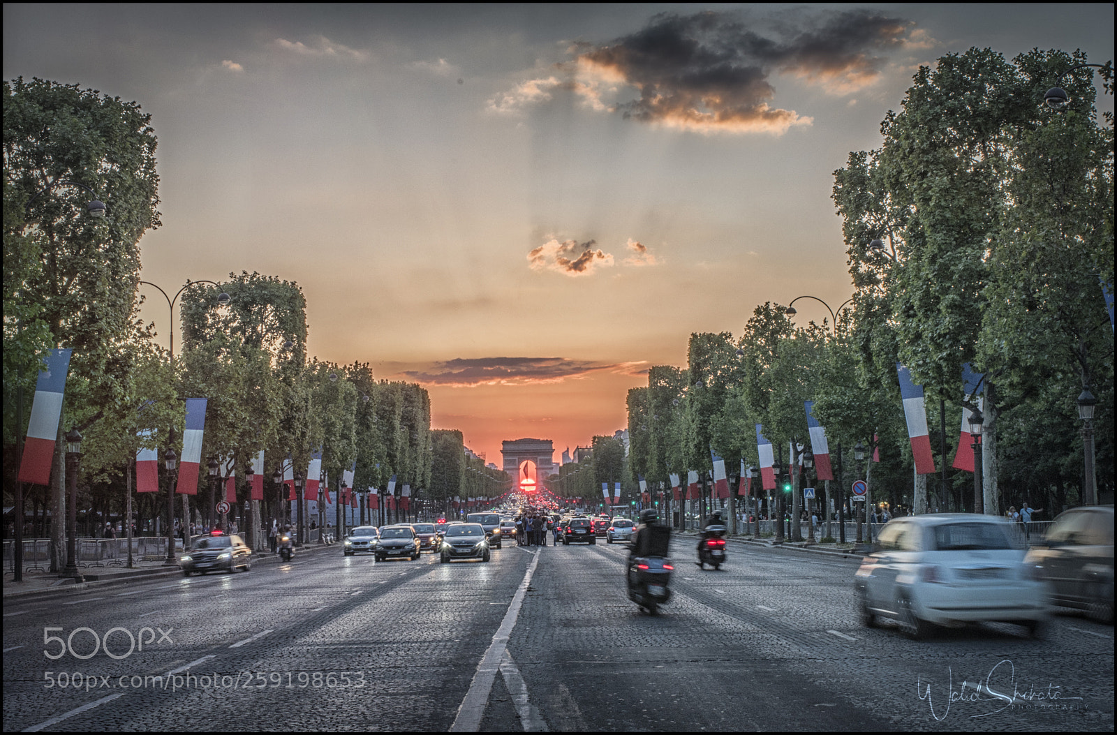 Nikon D5500 sample photo. Champs elysees at sunset photography