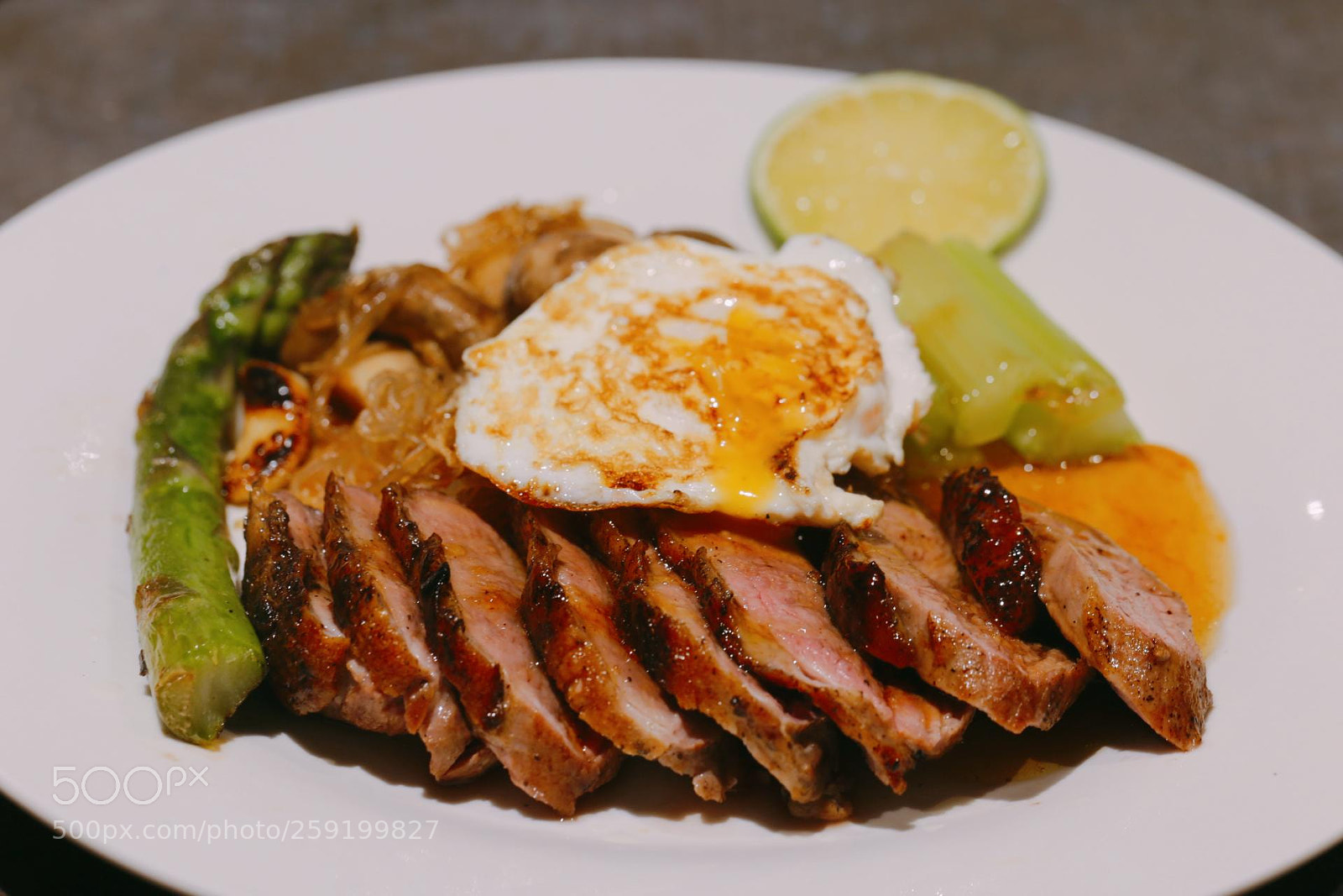 Canon EOS 6D sample photo. Duck breast with lime photography