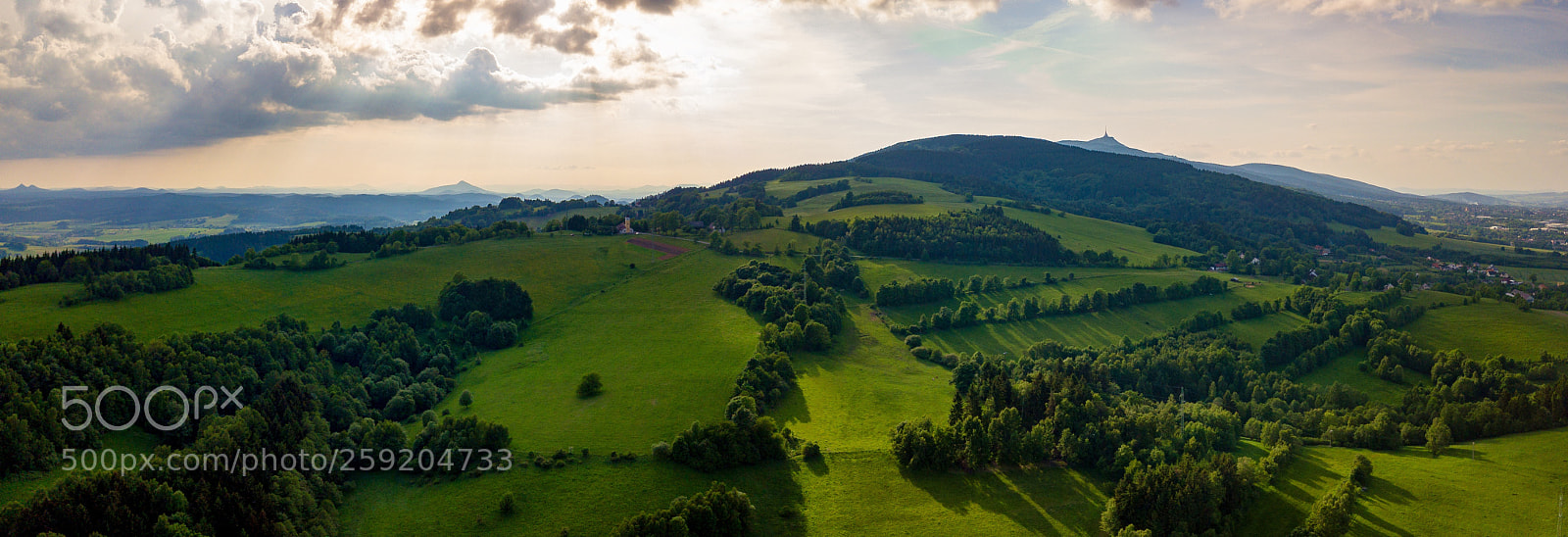 DJI FC220 sample photo. View above ridge photography