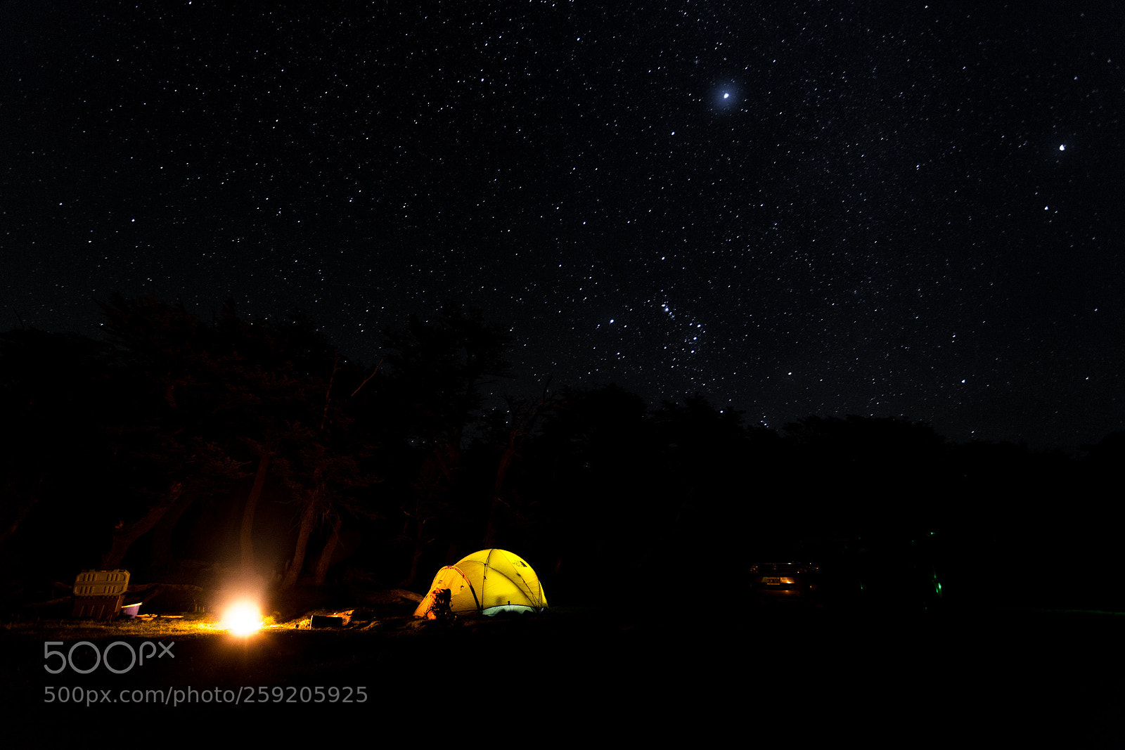 Canon EOS 6D sample photo. Rio guanacos at night photography