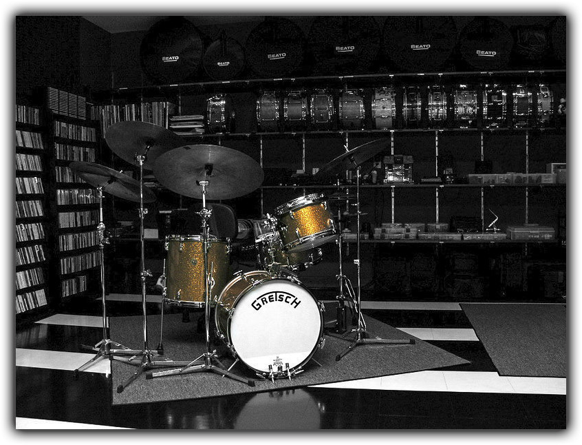 Nikon E8800 sample photo. ''s gretsch round badge jazz drum kit photography